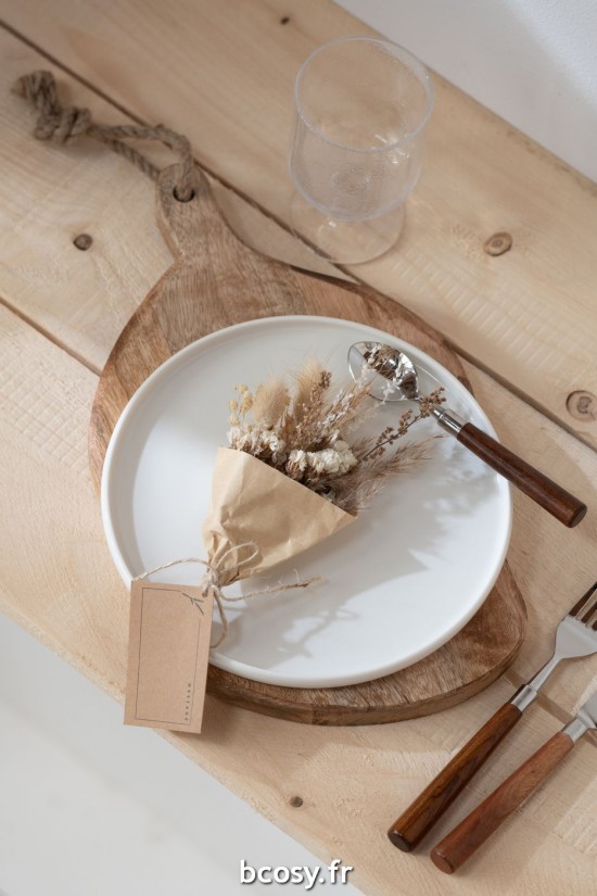 Jolipa Bouquet Fleurs Sechees Emballage Papier Assortiment De 2.