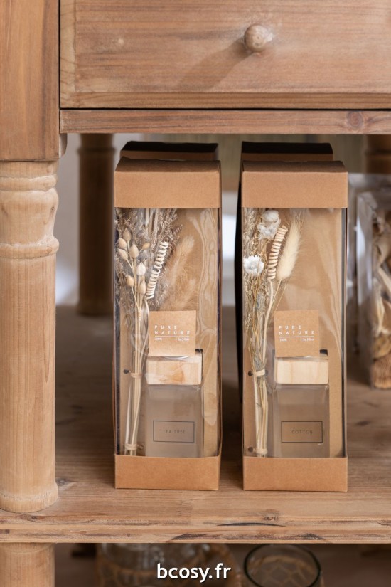 Jolipa Huile Parfumee Avec Branches Verre Naturel Assortiment De 2.