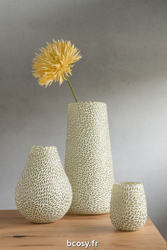 Jolipa Chrysantheme Mini Plastique Jaune Clair.