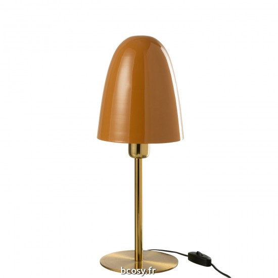 J Line Lampe De Table Metal Ocre Or L17xB17xH46 cm JLine 33176 by Jolipa 33176.