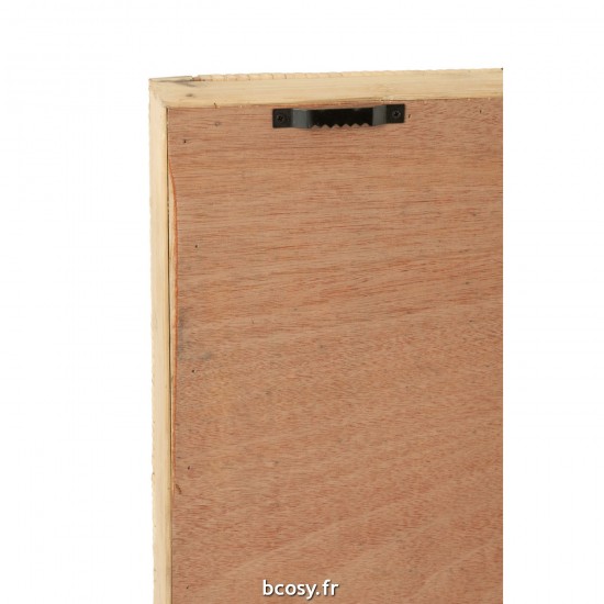 J-Line J Line Bols de décoration Bol de décoration Jolipa Plateau Carre Motifs Rotin Naturel Blanc.