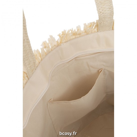 J-Line J Line sacs de plage Jolipa Set 2 Sacs De Plage Chapeau Papier Naturel.