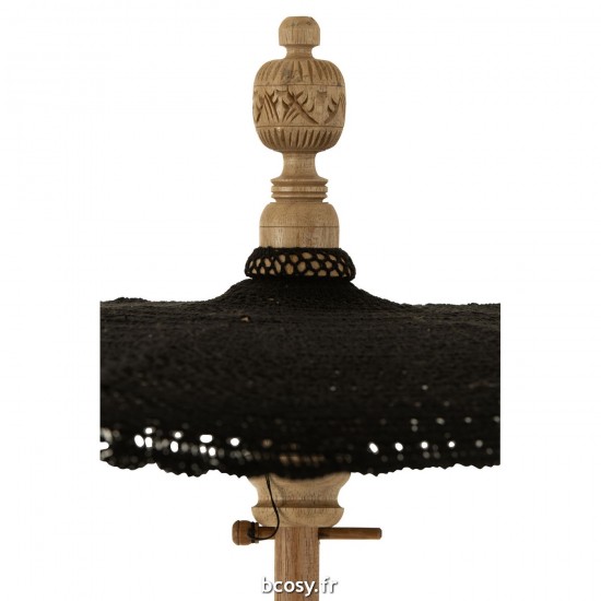 Jolipa Parasol Floche Coton Bois Noir Large.