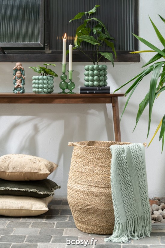 Jolipa Plaid Tricot Acrylic Vert Clair.