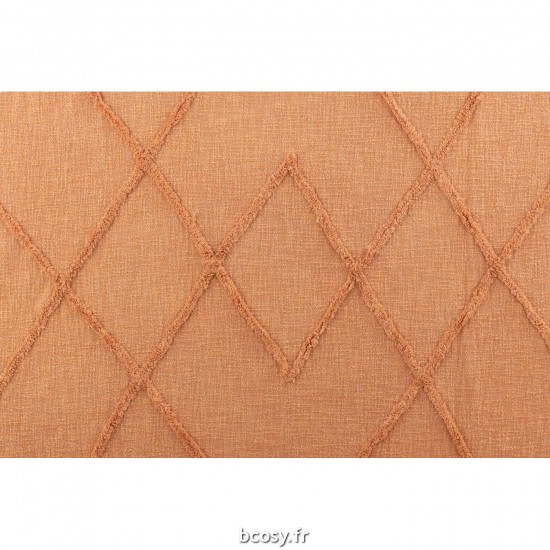 J-Line J Line textiles Jolipa Jete De Lit Floches Coton Corail.