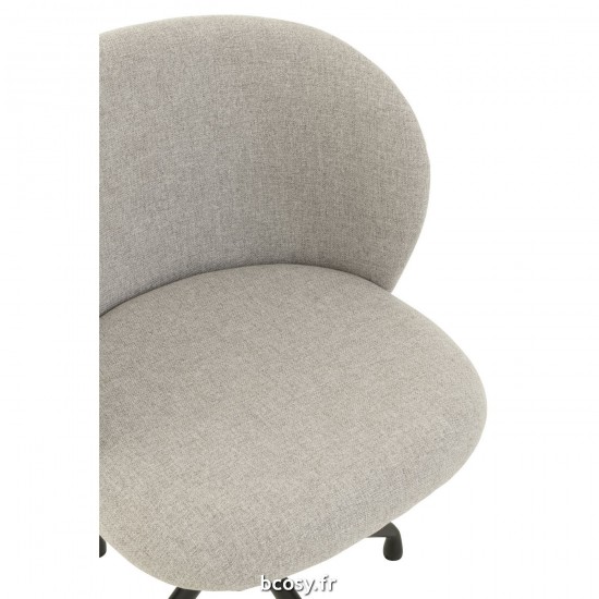 J-Line J Line chaises pivotantes Chaise Turn Up Down Lin Gris.