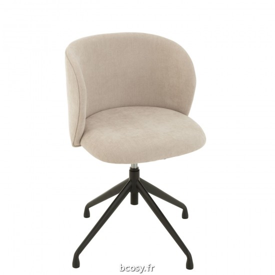 J-Line Sedia Turn/Up/Down Tessuto Beige.