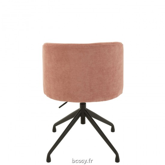 Jolipa Chaise Turn Up Down Textile Rose Clair.