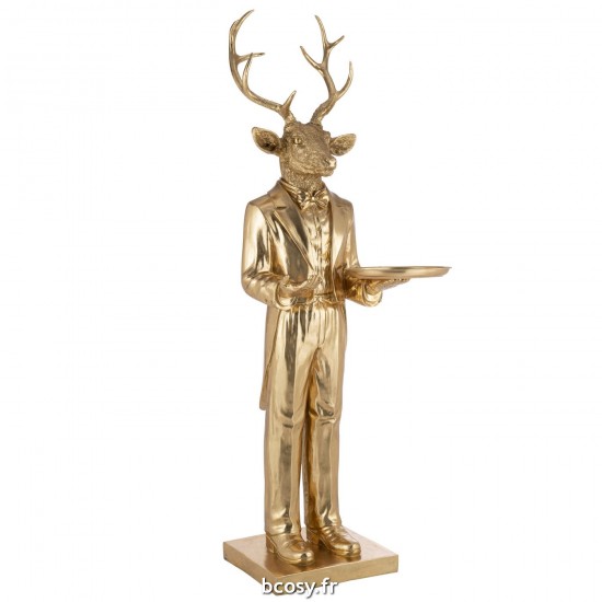 J Line Cerf Serveur Plateau Poly Or JLine 35100 by Jolipa 35100.