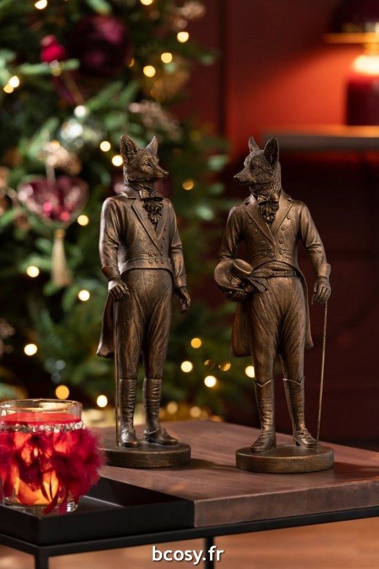 Jolipa Renard Gentleman Poly Bronze Assortiment De 2.