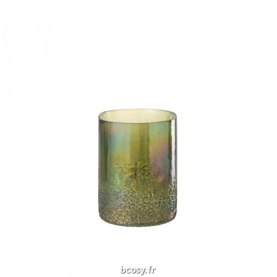 Jolipa Photophore Verre Vert Large.