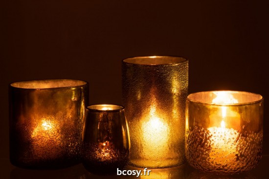 J-Line J Line photophores Photophore Miroir Vert Verre Extra Large.