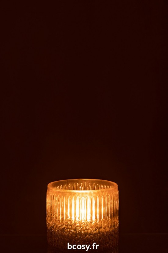 J-Line J Line photophores Jolipa Photophore Cotele Verre Rose Small.