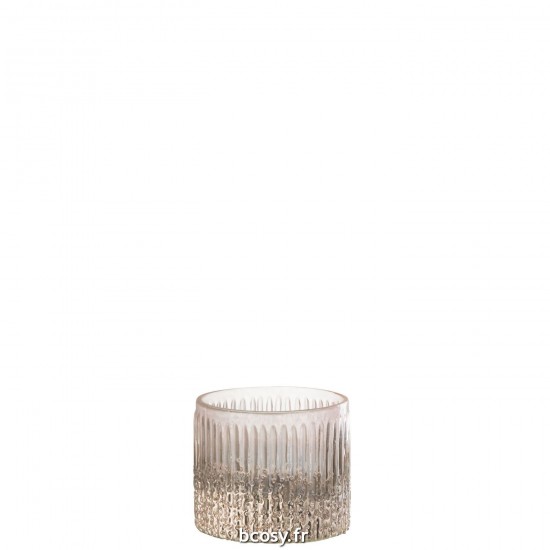 J Line Photophore Cotele Verre Rose Small JLine 35146 by Jolipa 35146.