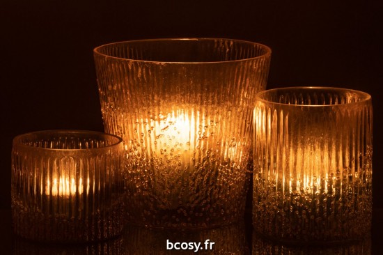 J-Line J Line photophores Photophore Cotele Verre Rose Large.