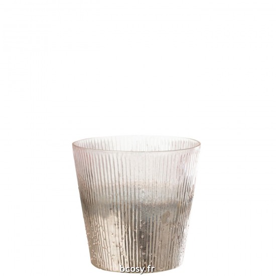 J Line Photophore Cotele Verre Rose Large JLine 35148 by Jolipa 35148.