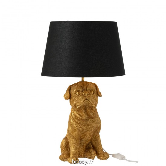 J Line Lampe Chien Assis Rsine Or JLine 35360 by Jolipa 35360.