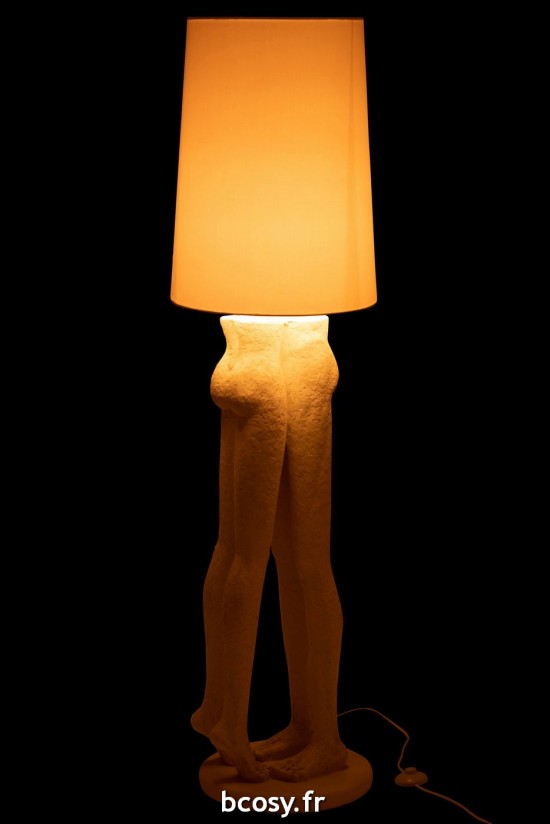 J-Line J Line Lampadaires Lampes Raides Debouts Sur Pied De Sol Jolipa Lampe Couple Resine Large.