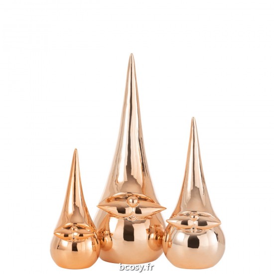 J-line 35395 Jolipa JLine figurines pere noel ou bonhomme de neige.