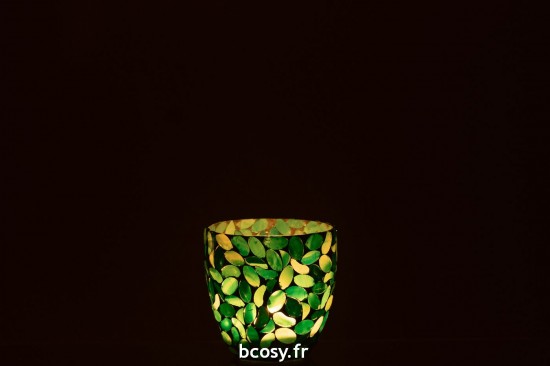 J-Line J Line photophores Jolipa Photophore Mosaic Verre Azur Small.