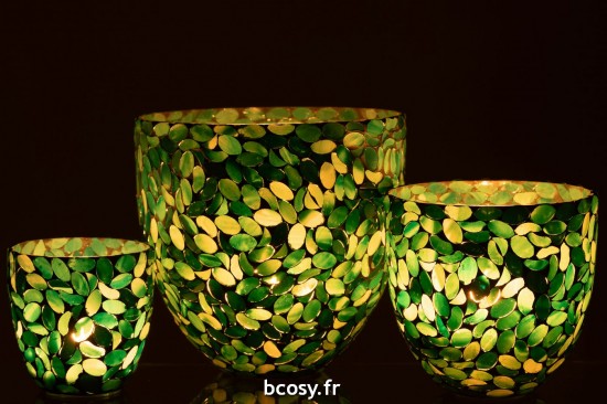 J-Line J Line photophores Photophore Mosaic Verre Azur Small.