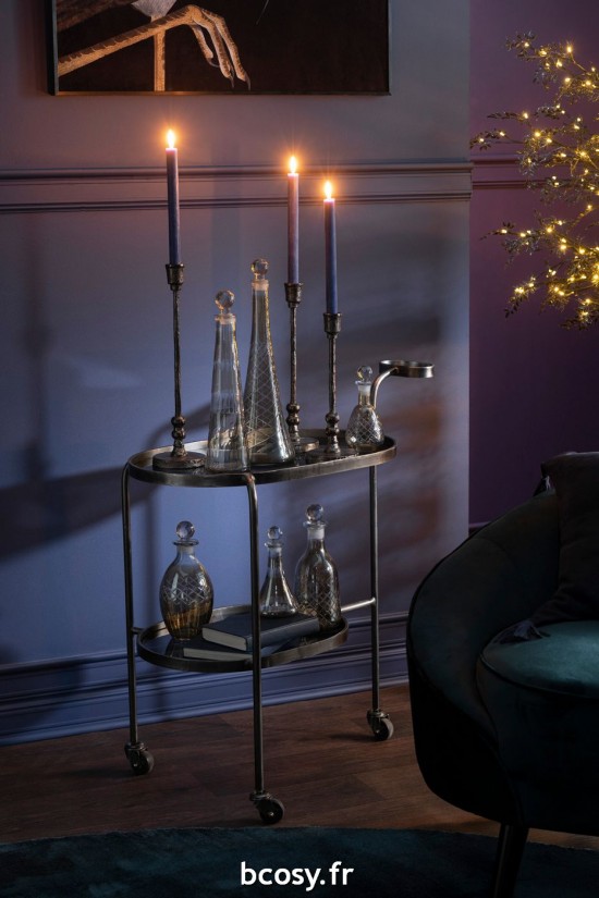 J-Line J Line carafes a decanter Carafe Tige Verre Fume.