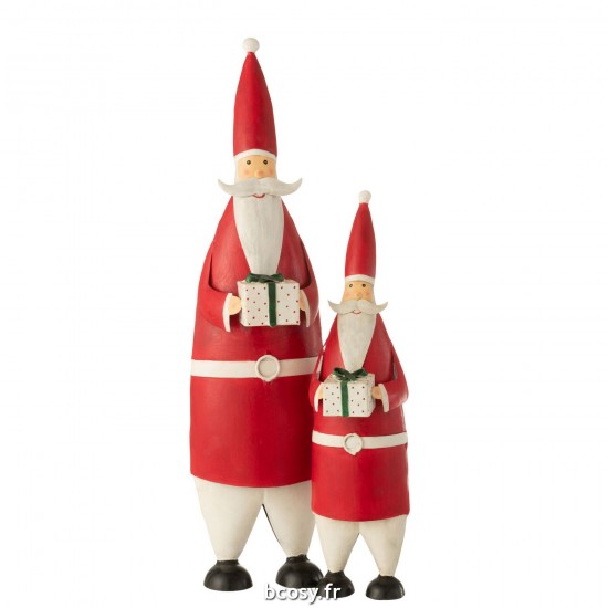 J-line 35548 Jolipa JLine figurines pere noel ou bonhomme de neige.
