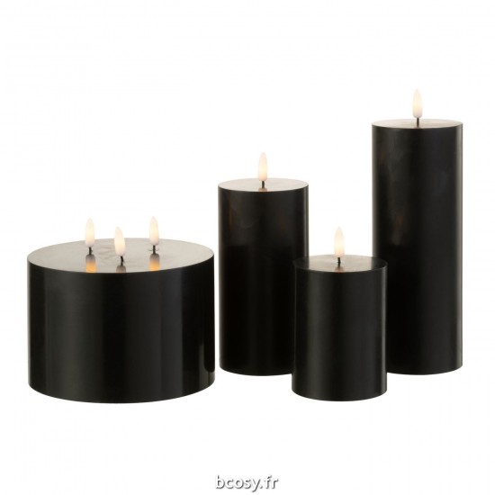 Jolipa Bougie 3 Meches Noir.