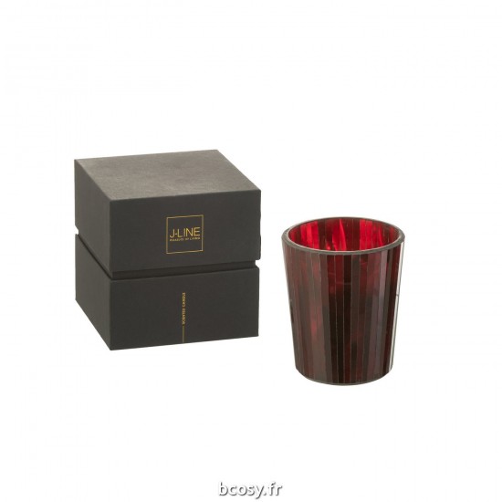 J Line Bougie Senteur Noa Ruby Red Rouge Medium 55H JLine 35635 by Jolipa 35635.