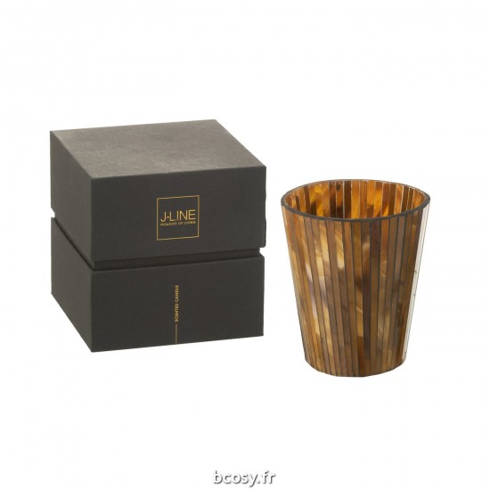 J Line Bougie Senteur Noa Zesty Sunburst Ocre Large 60H JLine 35639 by Jolipa 35639.