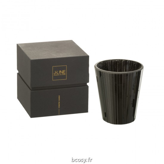 J Line Bougie Senteur Noa Spicy Twilight Noir Large 60H JLine 35648 by Jolipa 35648.