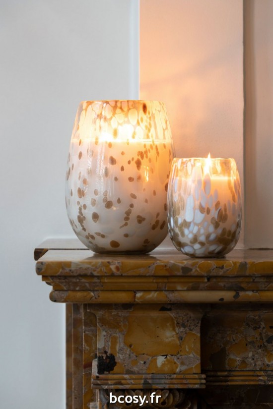 Jolipa Bougie Senteur Blanc Mix Verre Small.