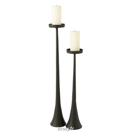 Jolipa Chandelier Luky Aluminium Noir Large.