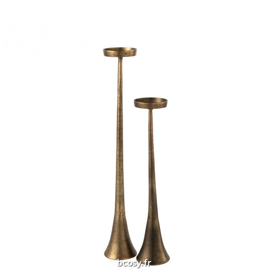 J-Line J Line chandeliers candélabres Jolipa Chandelier Luky Aluminium Bronze Large.