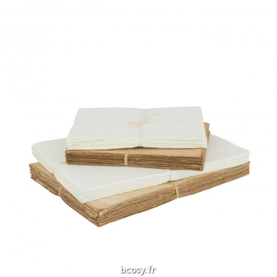J-Line J Line papier à lettres. papier à lettre. Papeterie Jolipa Papier Antique Papier Blanc Beige Large Assortiment De 2.