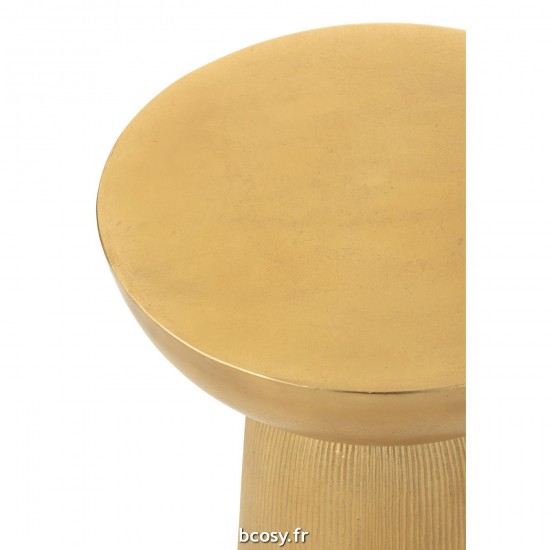 J-Line J Line tables d appoint bouts de canapé Jolipa Table D Appoint Louane Aluminium Or.