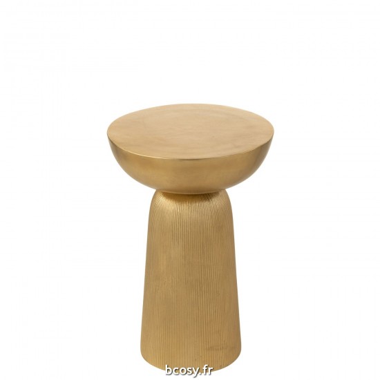 J Line Table D'Appoint Louane Aluminium Or JLine 36317 by Jolipa 36317.