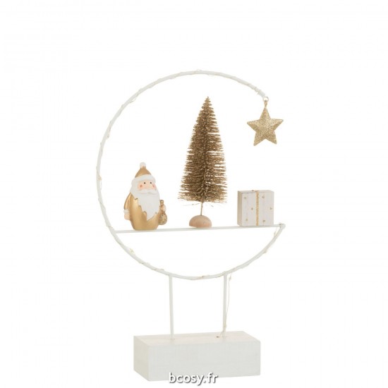 J-line 37144 Jolipa JLine figurines pere noel ou bonhomme de neige.