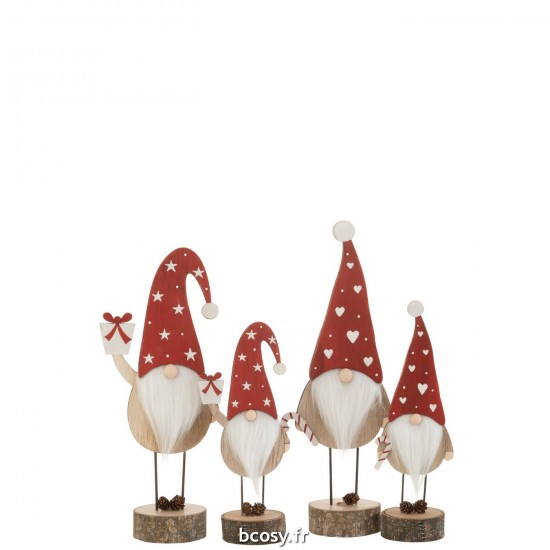 J-line 37158 Jolipa JLine figurines pere noel ou bonhomme de neige.