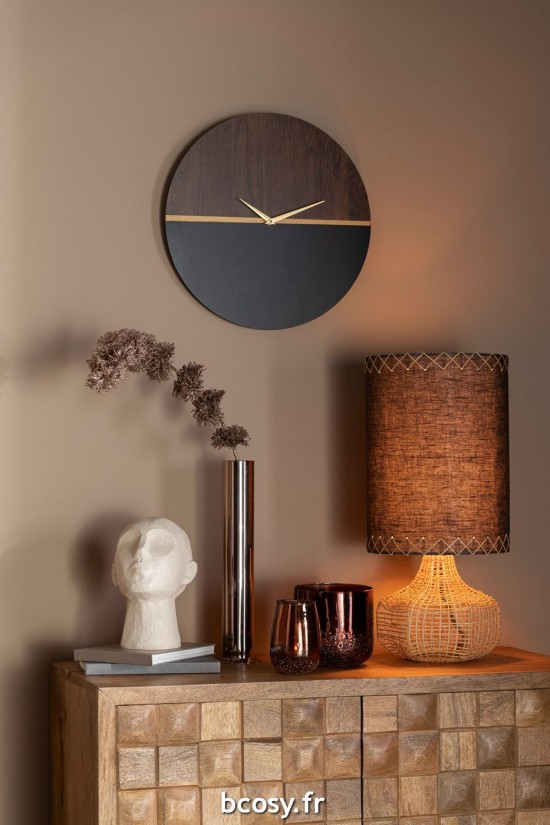 J Line Armoire Nino Metal Bois De Manguier Naturel Or JLine 37724 by Jolipa 37724.