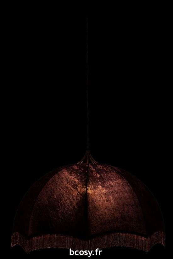 J-Line J Line lampes suspendues suspensions pendantes Jolipa Suspension Velours Bleu.