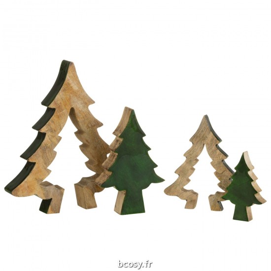Jolipa Sapin Puzzle Bois Vert Naturel Large.