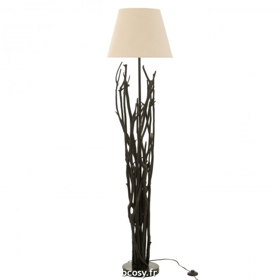 J Line Lampadaire Branches Bois De Marronner Noir JLine 37981 by Jolipa 37981.
