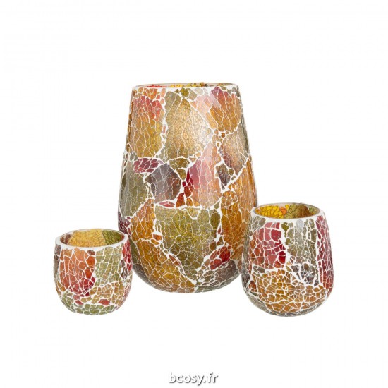 Jolipa Photophore Sunset Verre Multi Large.