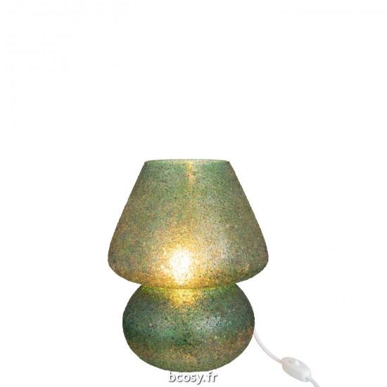 J Line Lampe De Table Tom Verre Vert JLine 38050 by Jolipa 38050.