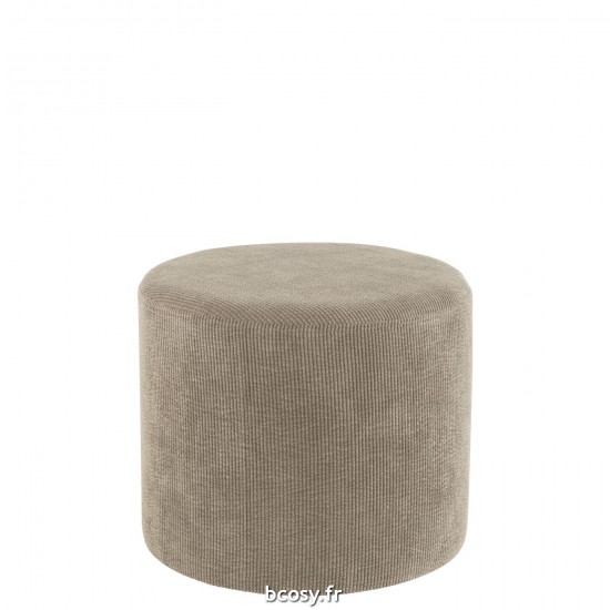 J Line Pouf Lignes Velours Vert JLine 38673 by Jolipa 38673.
