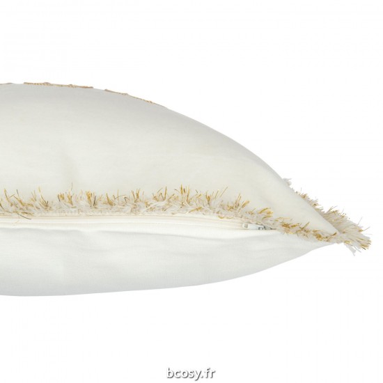 J-Line J Line coussins Jolipa Coussin Amour Textile Blanc Or.