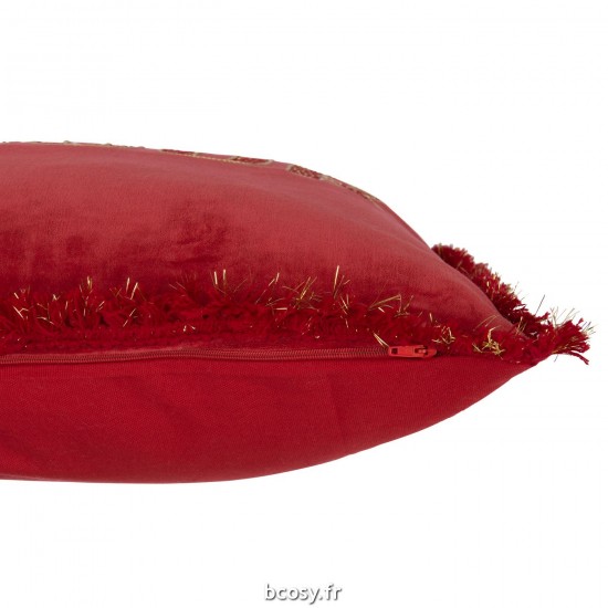 J-Line J Line coussins Jolipa Coussin Amour Textile Rouge Or.