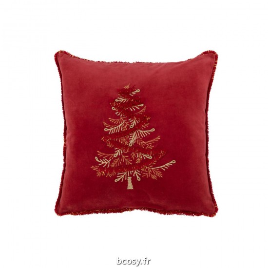J Line Coussin Arbre Textile Rouge Or JLine 38725 by Jolipa 38725.