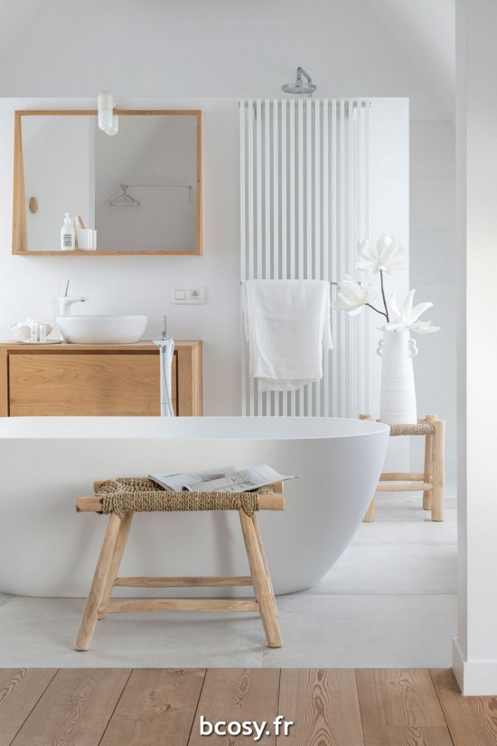 Jolipa Vase Conique Argile Blanc Large.